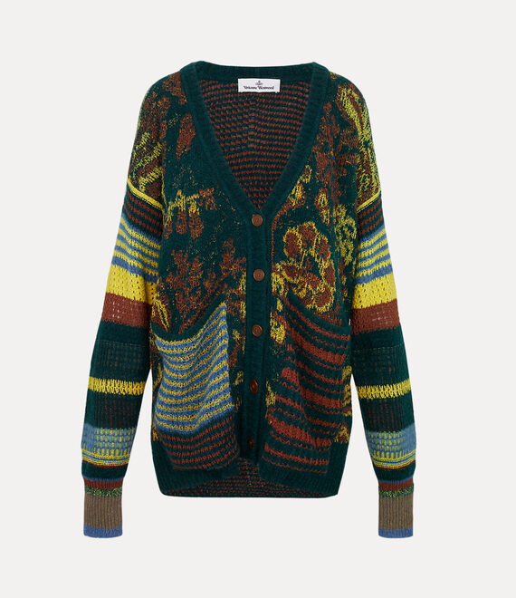 Vivienne Westwood Blurry Oversized Cardigan in MULTI